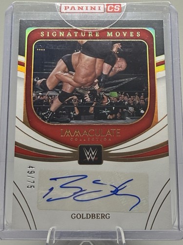2022 Panini Immaculate WWE - GOLDBERG Signature Moves # SM-GBG AUTO SP /75