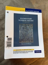 Elementary Number Theory, 6th Edition, Kenneth Rosen, Pearson ISBN 9780321656407