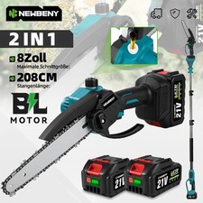 Für Makita 18V Teleskopisch Akku Kettensäge 2IN1 Teleskop Astsäge Hochentaster 