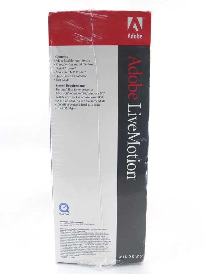 Adobe LiveMotion Professional Web Graphics & Animation (1999) NIB - Image 2 of 3