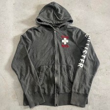 Hollister Ocean Watch Full Zip Hoodie Faded Gray Size L
