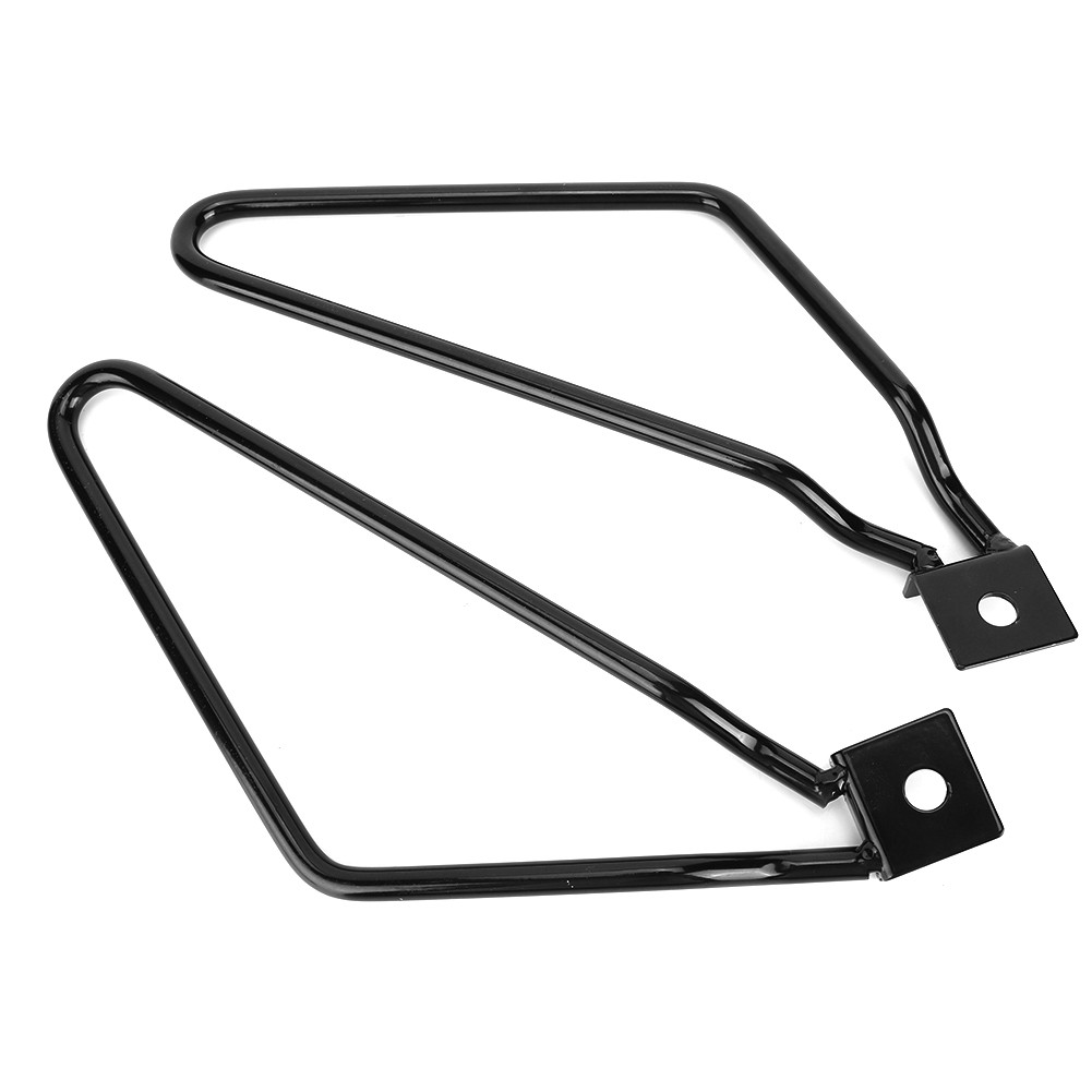 ⁺Universal Motorcycle Iron Saddlebag Mount Brackets Support Accessories.