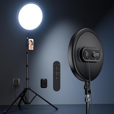 Large Ring Light with Stand, 72 Tripod with Ring Light, 6500K Full-Screen
