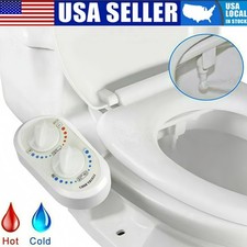 Bidet Fresh Water Spray Clean Set Toilet Seat Attachment Hot Cold Non-Electric
