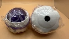 Set Of 2 Neon Purple Fuzu Dual Full Body  Massager Balls For Deep Tissue