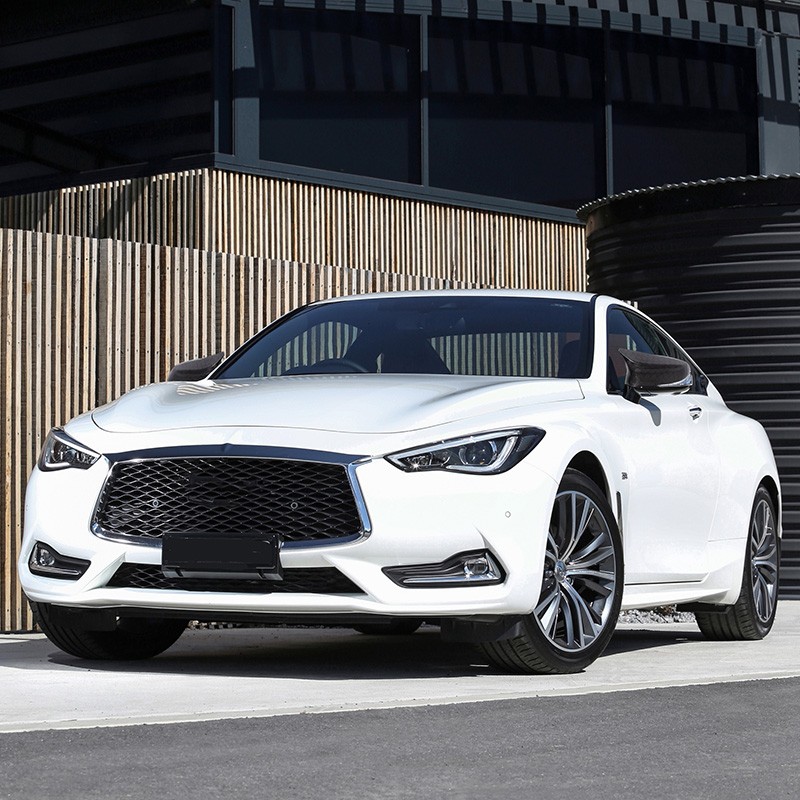 2014-2024년형 인피니티 Q50 Q60용 M 스타일 허니콤 카본 파이버 미러 캡 교체품 4