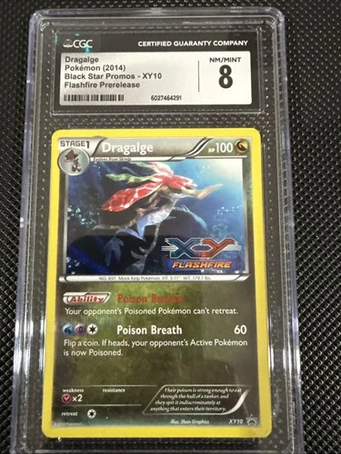 Dragalge (Prerelease) XY10 XY Promos Holo CGC 8 Near Mint NM-MT