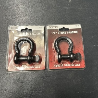 Badland 1/2'' D-Ring Shackle for ATV 4000lb. Working Load  NEW Set Of 2