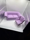 Vintage Mattel Barbie 1996 Purple  Sofa and Chair