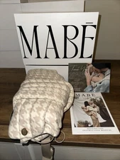 MABĒ Monarch Baby Carrier-Houndstooth Beige/Tan-Ergonomic Cotton Hip Safe⭐️NEW