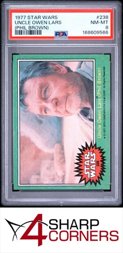 1977 Topps Star Wars #238 Uncle Owen Lars (Phil Brown) — PSA 8