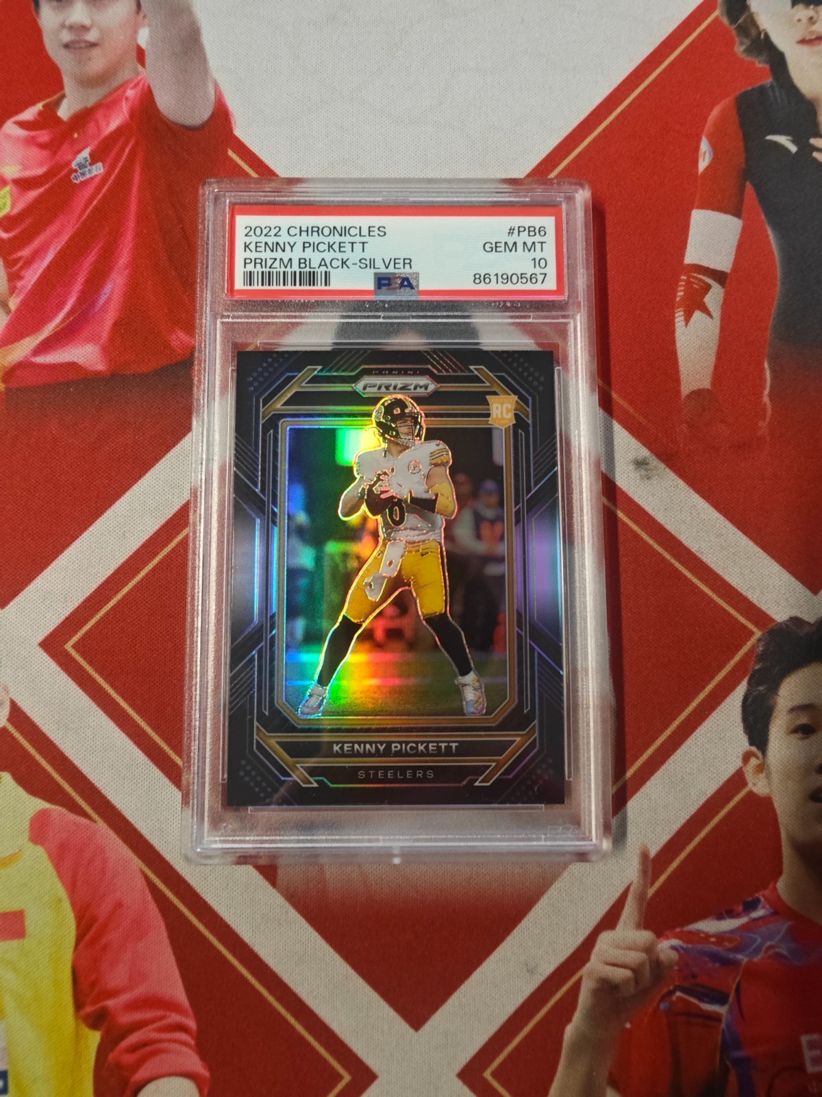 Kenny Pickett Panini Chronicles Prizm Black #PB6 Silver