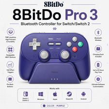 8BitDo Pro 3 TMR Bluetooth Controller for Swi...