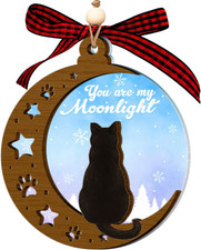 Black Cat Ornament   Black Cat Ornaments for Christmas Tree, Unique Pet Ornament