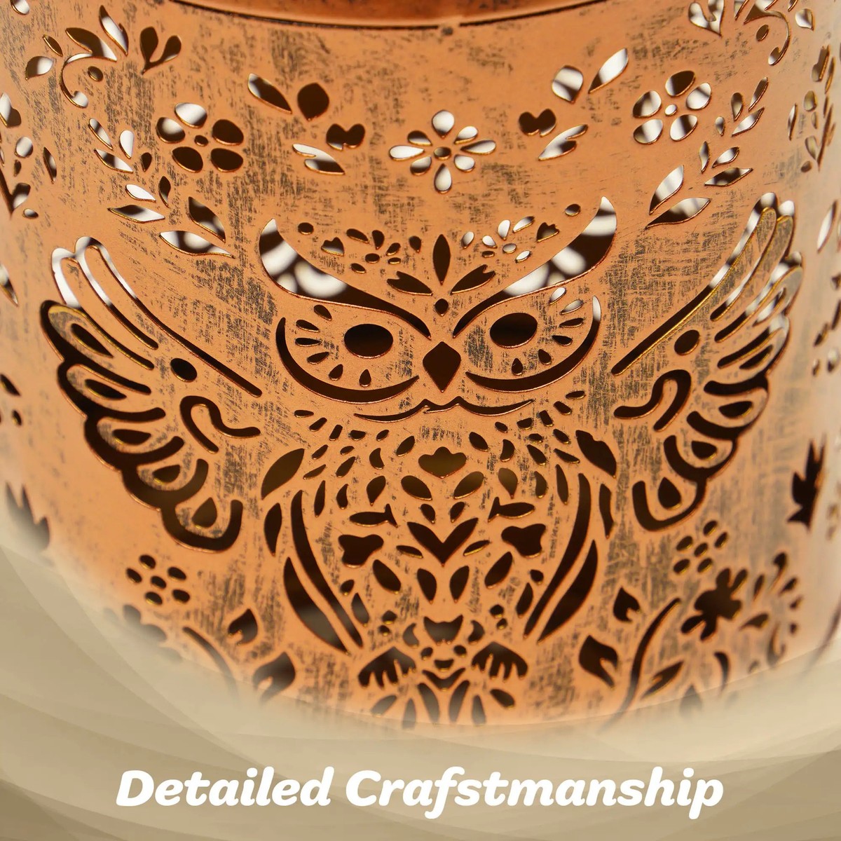 G128 Set of 2 Owl Solar Lanterns, 10