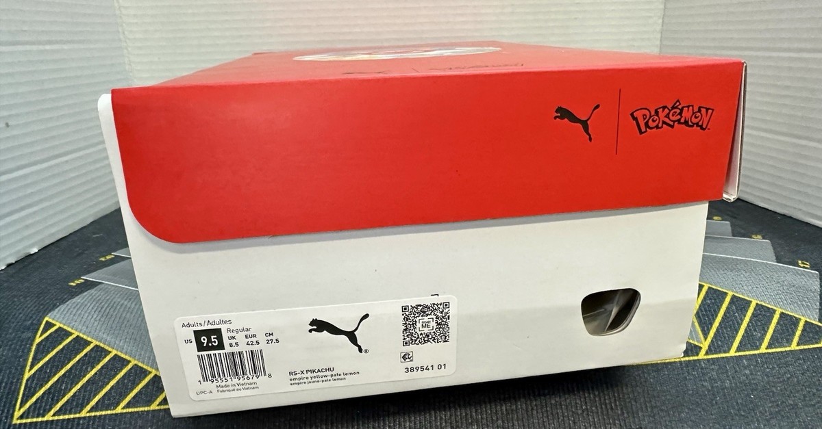 Size 9.5 - Pokémon x Puma RS-X Pikachu for sale online | eBay