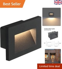 Modern 3W Outdoor Recessed Wall Lights - Waterproof Warm White LED Step Lighting