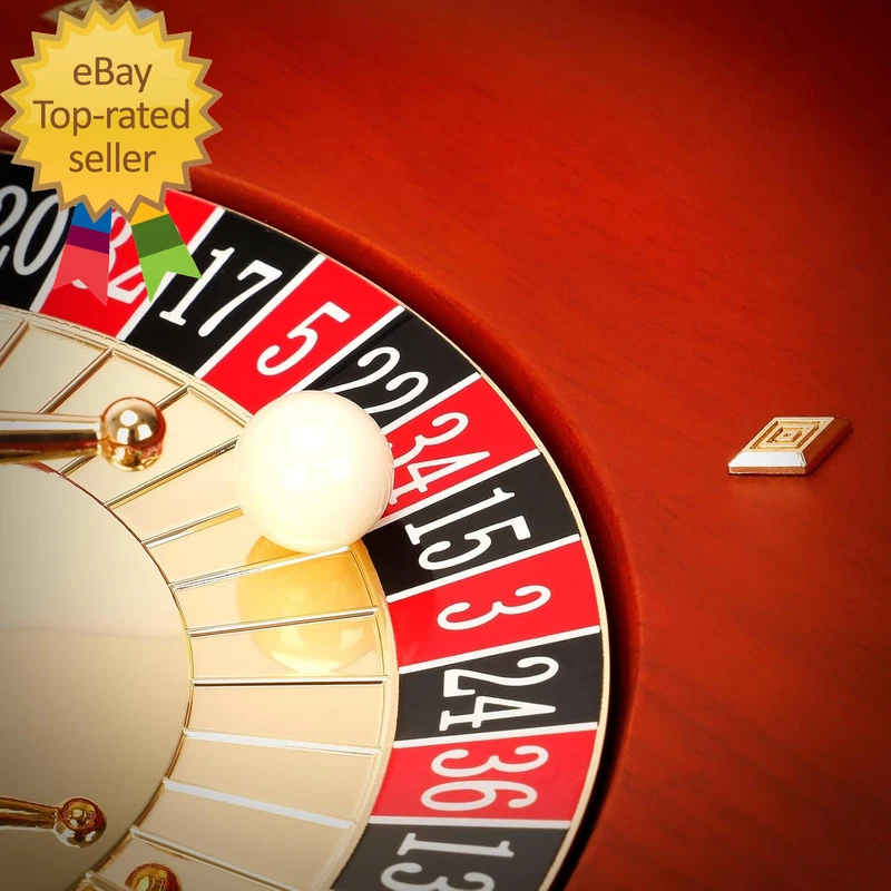 Rueda de ruleta de madera de 11 pulgadas ruedas de ruleta de casino de madera maciza para adultos profesionales Foto 3 de 4