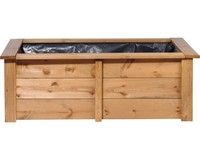 Hochteich, Hochbeet Dobar Kubus 200 L 120 X 72 X 42 Cm Braun