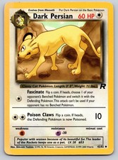 Dark Persian Unlimited Uncommon Team Rocket 42/82 MP Pokemon Card TCG