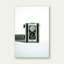 Kodak Duaflex Camera A Vintage Pseudo Twin Lens Reflex Metal Print Ready to Hang