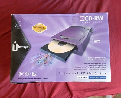 Iomega CD/RW External Disk Drive Includes  Power Cord