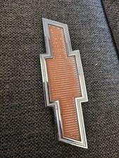 Vintage Chevrolet Red Bowtie Grill Emblem Vintage 1967 1968 Gm 3892805