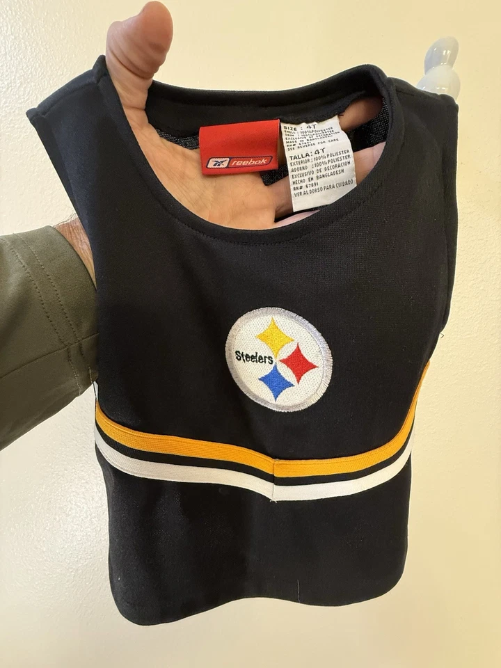 Conjunto de dos piezas animadora infantil Pittsburgh Steelers talla 4T Foto 2 de 4