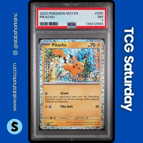 2023 POKEMON MCDONALD'S MATCH BATTLE M23 #006/015 PIKACHU PSA 7