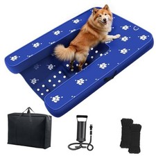 Inflatable Dock Platform, Dog Boat Ramp Floating Non-Slip 4.7ft x 3.1ft x 6in