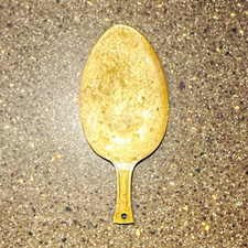 Vintage Solid Brass RC Pocket Shoehorn Metal Travel Shoe Horn