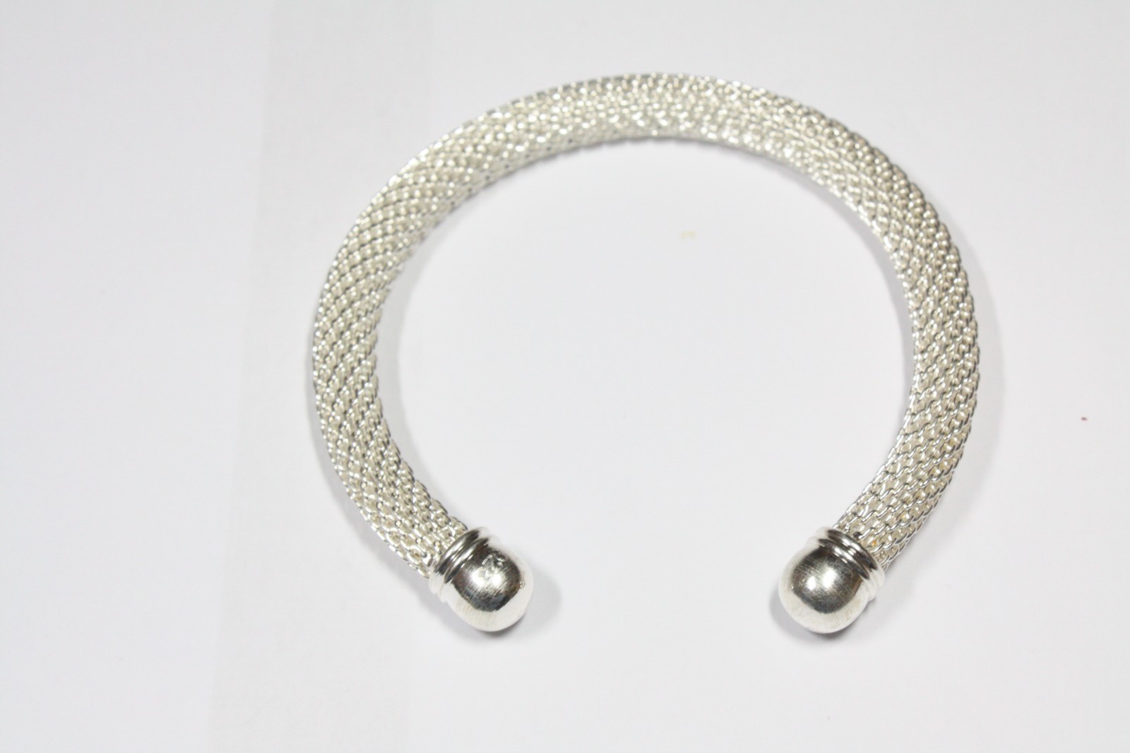 Solid 925 Sterling Silver Torque Bangle Bracelet … - image 1