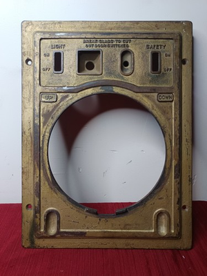 #ad Vintage Art Deco Cast Iron Elevator Call Button Panel **Very Old amp; Rare** $349.99