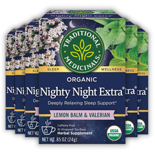 Biologico, Nighty Night Extra, Radice di Valeriana e Balsamo di Limone - Tisana Aiuto al Sonno -