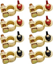 4 Pairs Brass Marine Grade Battery Terminal Top Post, Battery Terminal Connector