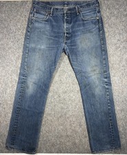 Vintage Levi  s 505 Straight Leg Blue Denim Jeans W36 L32 Zip Fly USA Style