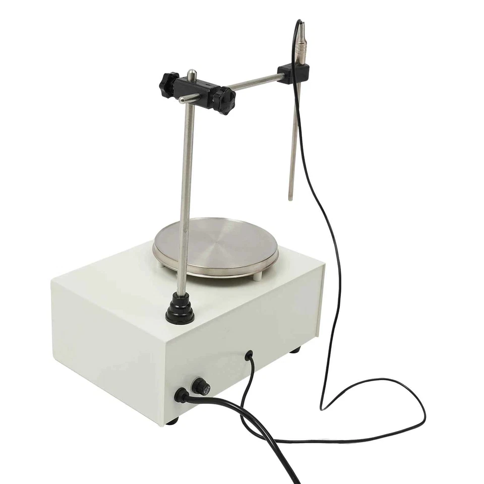 Agitateur magnétique numérique 250W avec plaque chauffante en inox 304, 0-2000 t - Photo 3/4