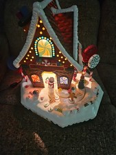 1999 HOLIDAY CREATIONS CHRISTMAS GINGERBREAD HOUSE ANIMATED With Music