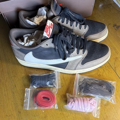Nike Air Jordan Men s Low Travis Scott Size 14 Black/Brown/White (Worn 5 times)