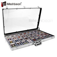 Card Show Display Case Large Aluminum 34"X22" Lockable Trading Card Display Case