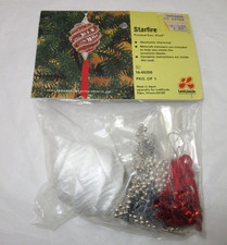 Vintage 1976 LeeWards Sequin Beaded Christmas Tree Ornament Kit Starfire