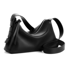 befen Genuine Leather Crossbody Bag for Women, Anti Theft Leather Purses Black
