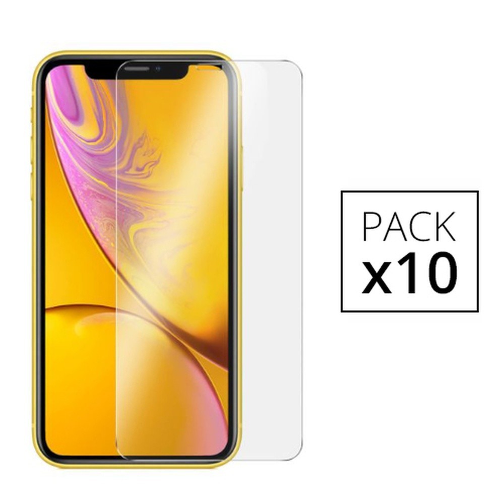 Verre Trempé iPhone 11 Pack de 10 Protection Écran Vitre Tactile iPhone XR Transparent