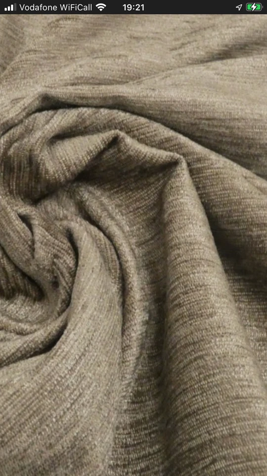 3.6 metres LIGHT MINK Chenille Upholstery Curtain Cushion Fabric - MADERA - Image 2 of 3