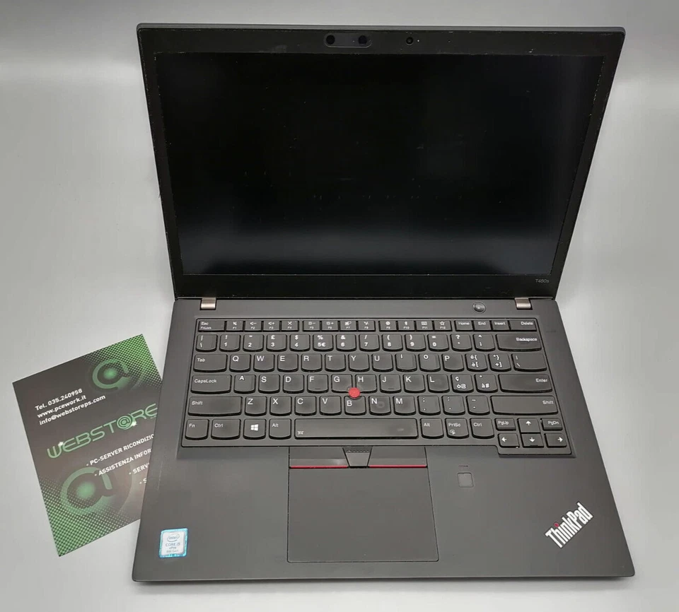 LENOVO T480S THINKPAD i5-8250 8GB RAM 256GB SSD 14" FULL HD RICONDIZIONATO