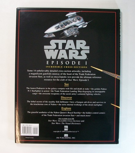 "Star Wars Episode I: Incredible Cross Sections" David Reynolds (Hardcover 1999) - Foto 2 di 4