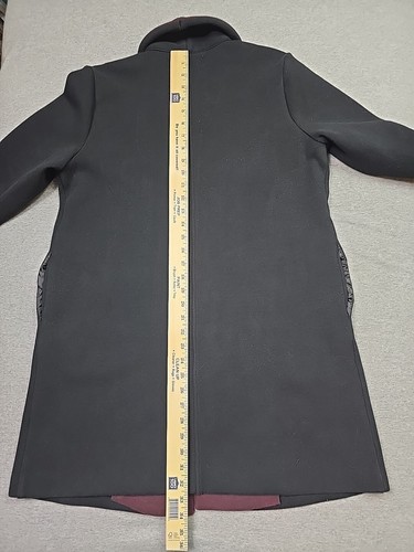 Marc New York Coat Womans Medium Black Open Front Mid Length Business Casual - Picture 12 of 14