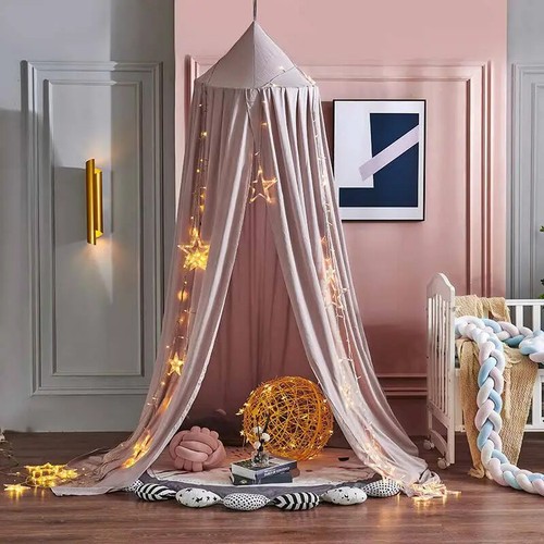 Mosquitera para niños cortina de cuna de bebé tienda colgante decoración del hogar sala de estar... - Imagen 14 de 15