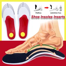 Plantar Fasciitis Pad Orthotic Shoe Insoles Inserts High Arch Support Flat Feet 