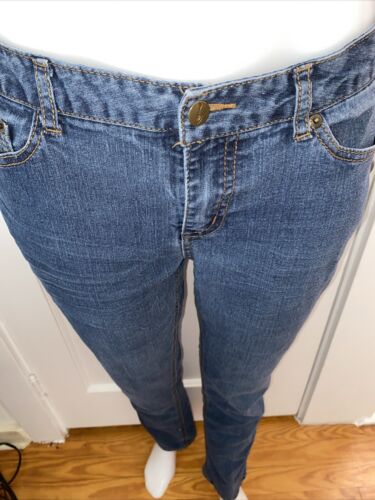 Beau Womens Size 8 Blue Dark Wash Straight Denim Jeans - Picture 2 of 8